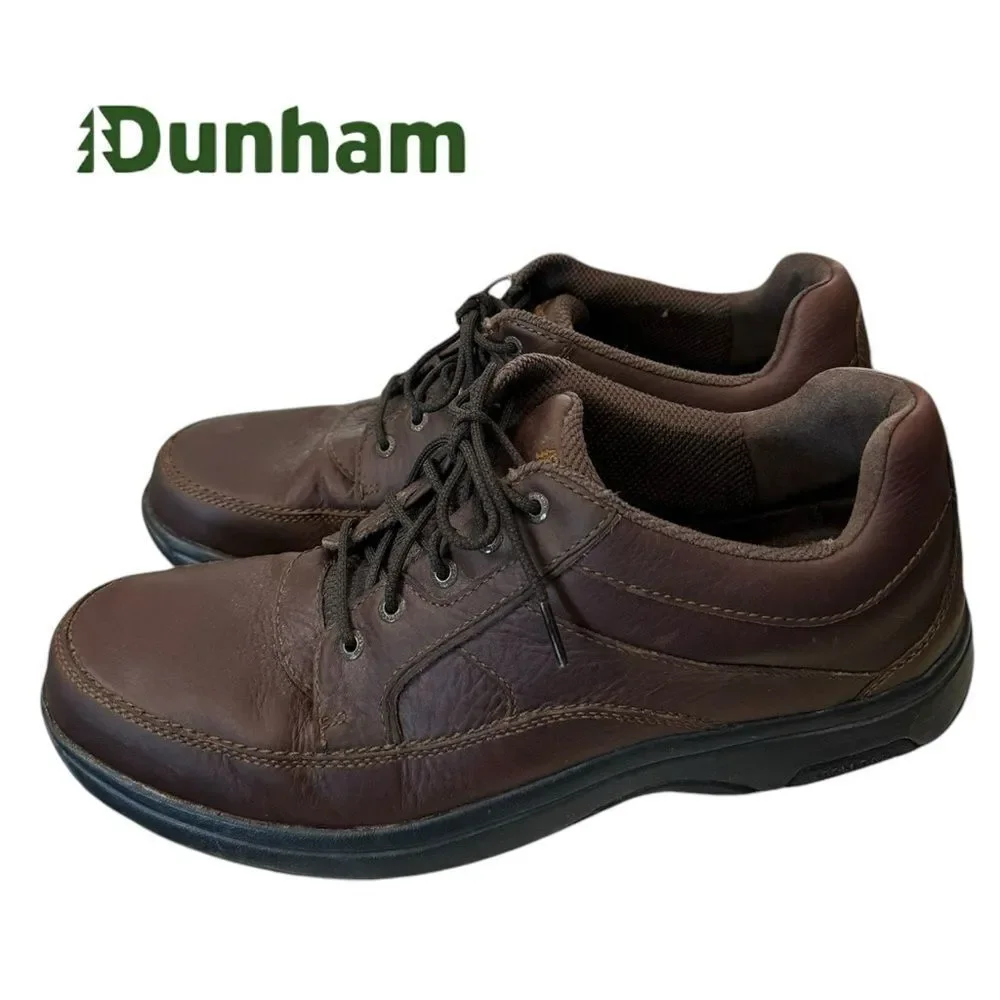 New Dunham Men's Midland Brown Leather Lace Up Oxford Shoes 9